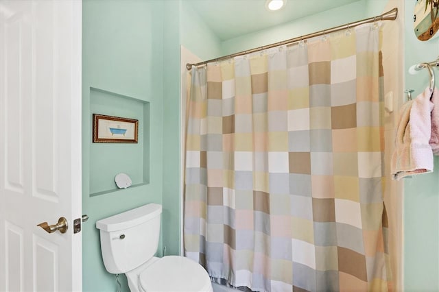 2085 Mattamy Ct, Venice, FL 34292 - bathroom with toilet and a shower with shower curtain