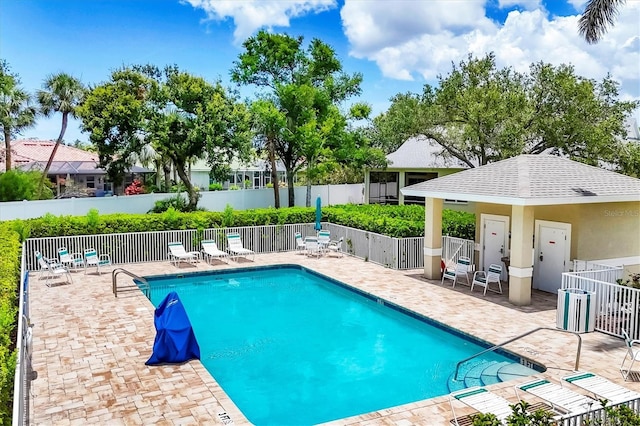 2085 Mattamy Ct, Venice, FL 34292 - community pool featuring a patio area