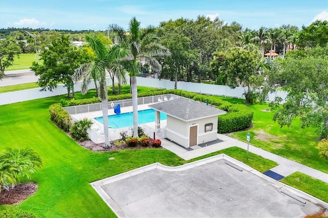 2085 Mattamy Ct, Venice, FL 34292 - view of swimming pool with view of scattered trees