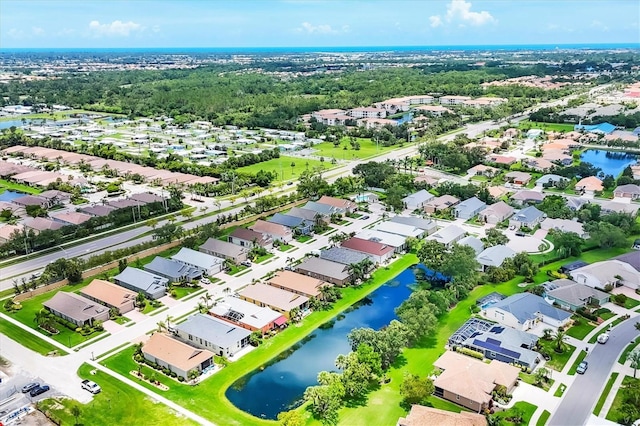 2085 Mattamy Ct, Venice, FL 34292 - aerial perspective of suburban area featuring a nearby body of water