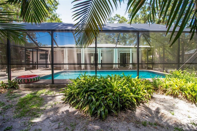 2515 Huntington Ave, Sarasota, FL 34232 - outdoor pool with glass enclosure