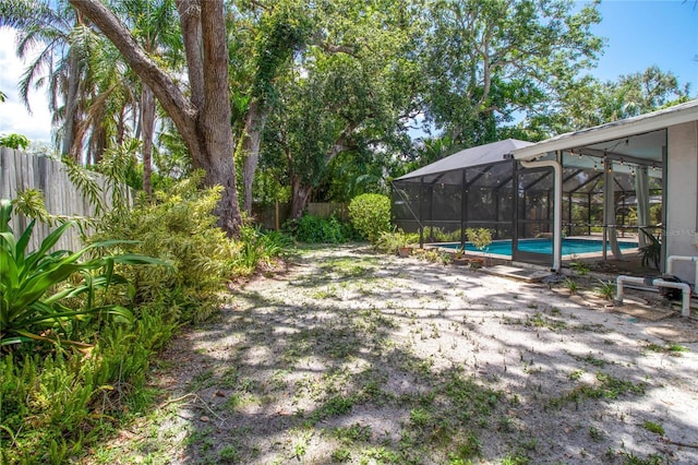 2515 Huntington Ave, Sarasota, FL 34232 - view of patio featuring glass enclosure