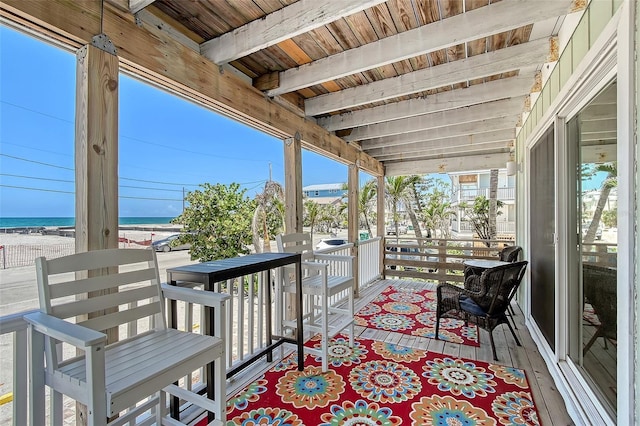 1103 Shore View Dr, Englewood, FL 34223 - balcony featuring a water view