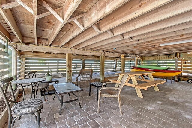 1103 Shore View Dr, Englewood, FL 34223 - sunroom with billiards