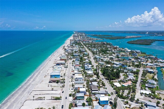 1103 Shore View Dr, Englewood, FL 34223 - aerial view of waterfront with a beach