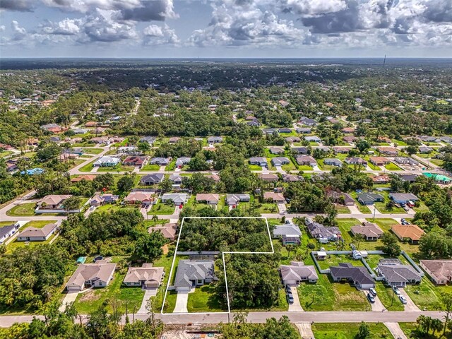 2546 Malibu Ln, North Port, FL 34286 - aerial view of residential area with property boundaries highlighted