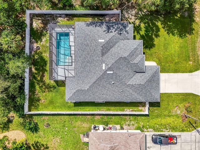 2546 Malibu Ln, North Port, FL 34286 - aerial view of property and surrounding area with a pool area