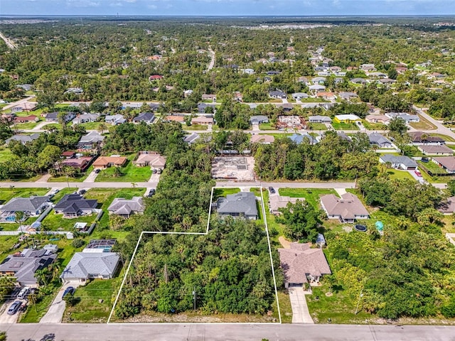2546 Malibu Ln, North Port, FL 34286 - aerial perspective of suburban area with property parcel outlined
