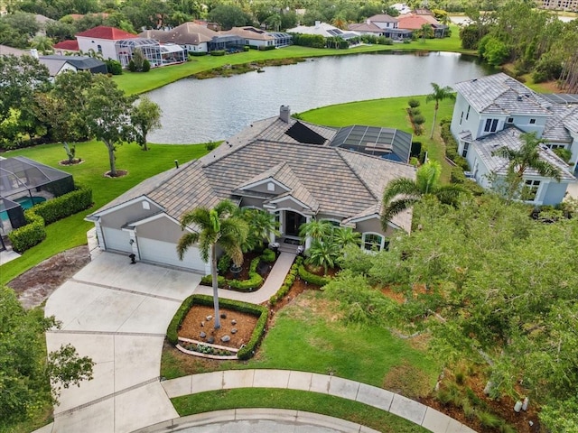 7513 Coventry Ct, Lakewood Ranch, FL 34202 - aerial view of residential area with a large body of water