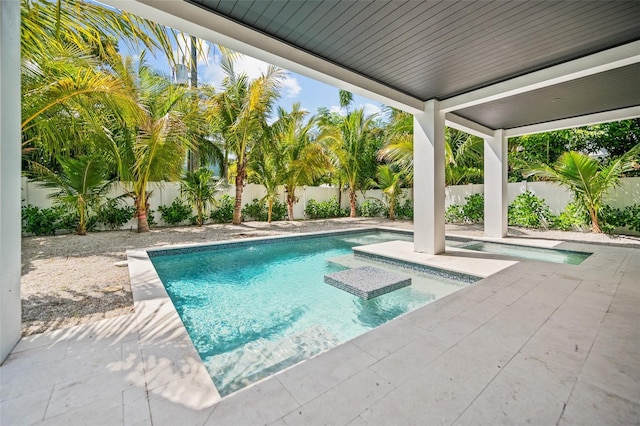 109 Palmetto Ave, Anna Maria, FL 34216 - view of pool featuring a fenced backyard and a patio area