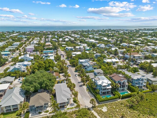 109 Palmetto Ave, Anna Maria, FL 34216 - aerial perspective of suburban area featuring a large body of water