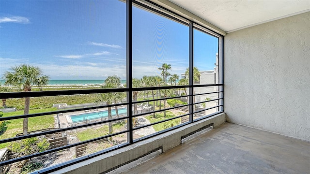 222 Beach Rd Unit 7, Sarasota, FL 34242 - balcony with view of water and beach
