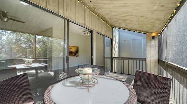 137 Woodland Pl, Osprey, FL 34229 - sunroom / solarium featuring ceiling fan