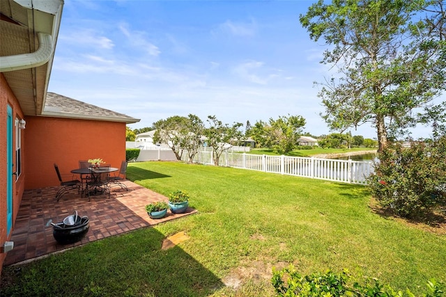 4194 Banbury Cir, Parrish, FL 34219 - view of yard with a water view and a patio