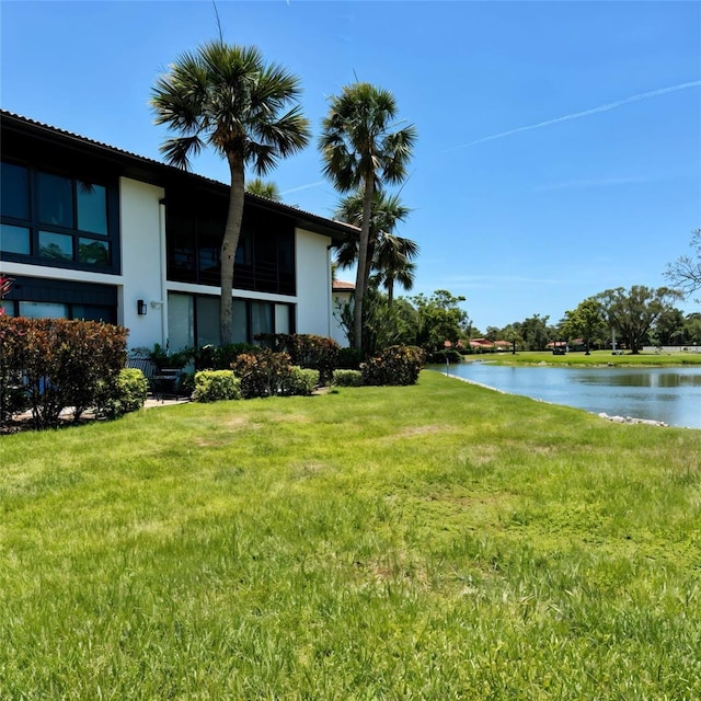 3500 El Conquistador Pkwy Unit 347, Bradenton, FL 34210 - view of grassy yard featuring a water view