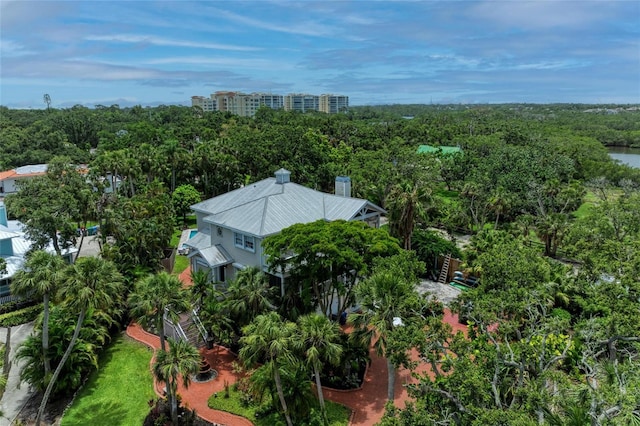 8963 Fishermens Bay Dr, Sarasota, FL 34231 - aerial view of a heavily wooded area