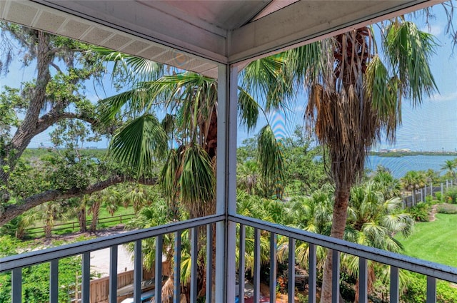 8963 Fishermens Bay Dr, Sarasota, FL 34231 - balcony with a water view