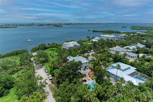8963 Fishermens Bay Dr, Sarasota, FL 34231 - bird's eye view of a large body of water