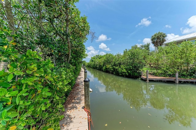 8963 Fishermens Bay Dr, Sarasota, FL 34231 - dock area featuring a water view