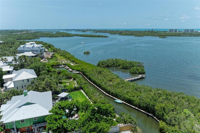 8963 Fishermens Bay Dr, Sarasota, FL 34231 - aerial view of a nearby body of water