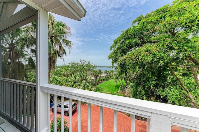 8963 Fishermens Bay Dr, Sarasota, FL 34231 - balcony with a water view