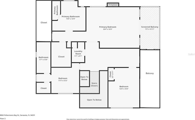 8963 Fishermens Bay Dr, Sarasota, FL 34231 - view of home floor plan