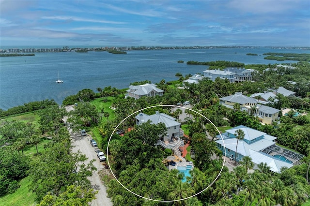8963 Fishermens Bay Dr, Sarasota, FL 34231 - aerial view of a large body of water