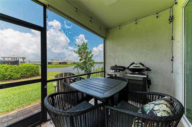 17898 Cherished Loop, Bradenton, FL 34211 - sunroom featuring a water view