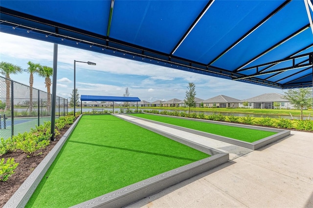 17898 Cherished Loop, Bradenton, FL 34211 - surrounding community featuring a bocce ball area and a residential view