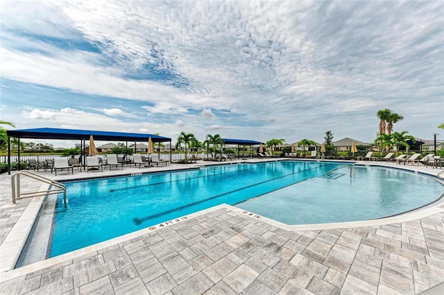 17898 Cherished Loop, Bradenton, FL 34211 - community pool with a gazebo and a patio area