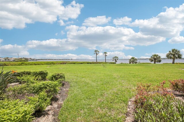 850 Tidewater Shores Loop Unit 108, Bradenton, FL 34208 - view of grassy yard with a water view