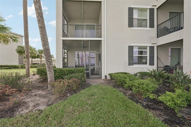 850 Tidewater Shores Loop Unit 108, Bradenton, FL 34208 - doorway to property with stucco siding