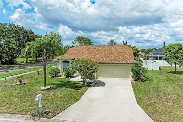 4811 14th Ave E, Bradenton, FL 34208 - view of front of home with driveway, a garage, and stucco siding