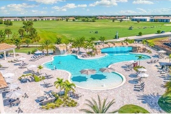 16804 Vardon Ter Unit 307, Bradenton, FL 34211 - view of pool with view of golf course