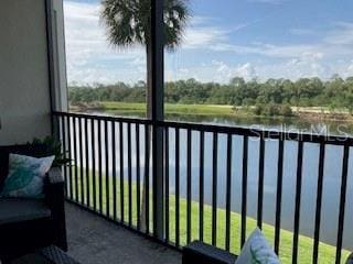 16804 Vardon Ter Unit 307, Bradenton, FL 34211 - balcony featuring a water view