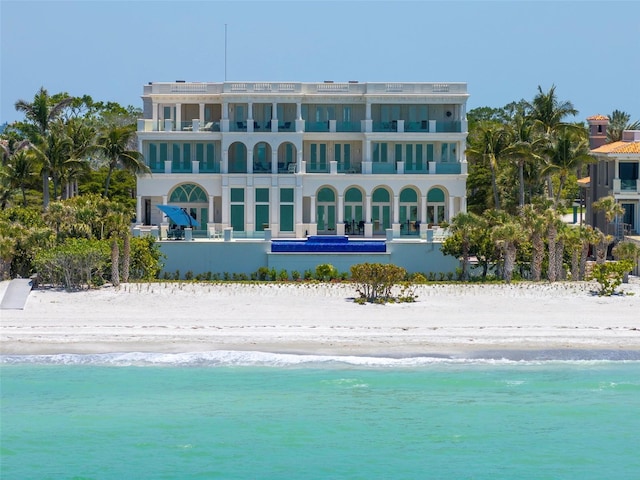 845 Longboat Club Rd, Longboat Key, FL 34228 - view of pool featuring view of water and beach