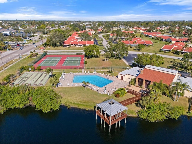 1227 56th St W Unit 1227, Bradenton, FL 34209 - drone / aerial view of a large body of water and a pool