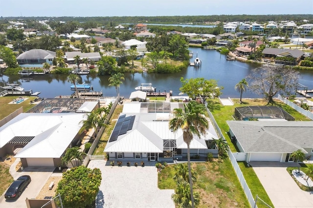 619 Albee Farm Rd N, Nokomis, FL 34275 - aerial perspective of suburban area with a large body of water