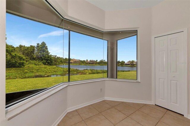 4307 70th Ave E, Ellenton, FL 34222 - unfurnished sunroom with a water view