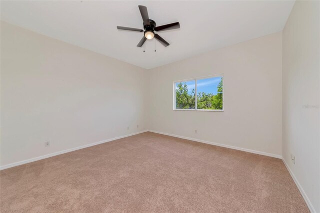 4307 70th Ave E, Ellenton, FL 34222 - empty room with light colored carpet, baseboards, and ceiling fan