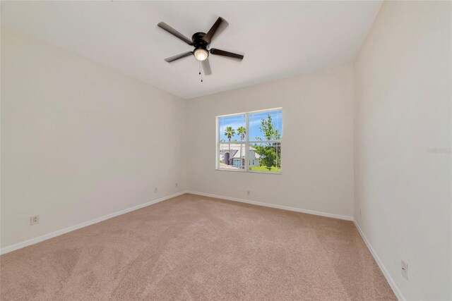 4307 70th Ave E, Ellenton, FL 34222 - unfurnished room featuring light colored carpet, a ceiling fan, and baseboards