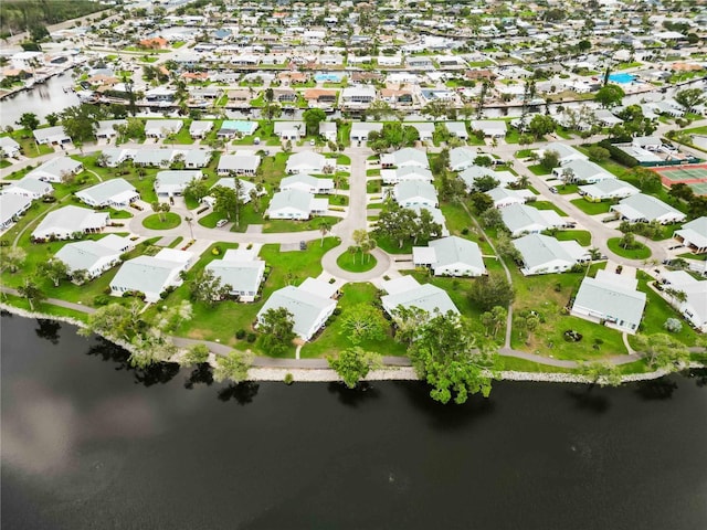 9412 Concord Cir, Bradenton, FL 34210 - aerial view of property and surrounding area with a large body of water and nearby suburban area