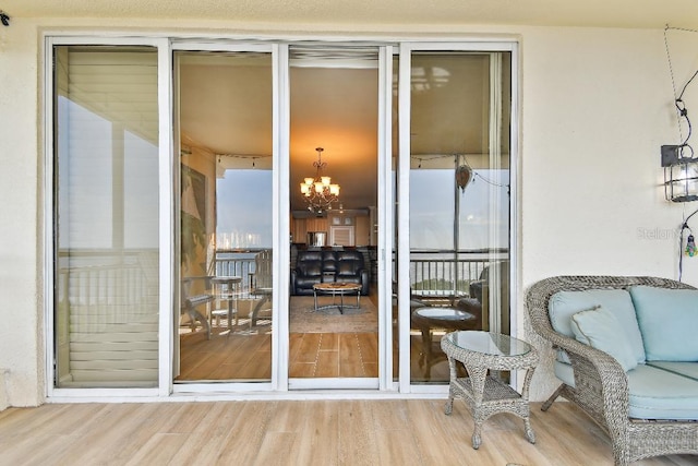 2825 Terra Ceia Bay Blvd Unit 1804, Palmetto, FL 34221 - sunroom / solarium with a chandelier