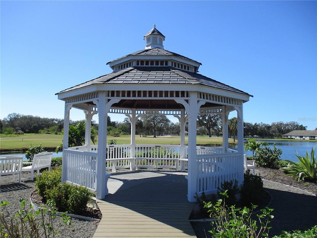 2825 Terra Ceia Bay Blvd Unit 1804, Palmetto, FL 34221 - view of property's community featuring a gazebo and a water view