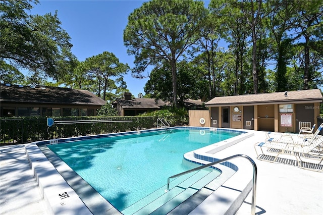 4555 Chandlers Forde Unit 47, Sarasota, FL 34235 - community pool featuring a patio area