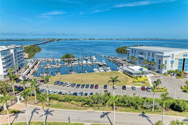 6804 19th Ave W, Bradenton, FL 34209 - drone / aerial view of a nearby body of water and numerous boat docks
