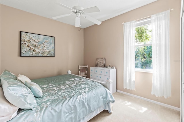 866 Oak Briar Ln, Osprey, FL 34229 - carpeted bedroom featuring baseboards and ceiling fan
