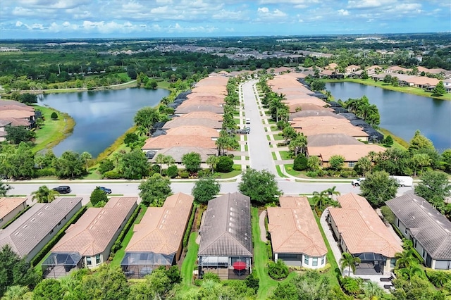 5117 Serata Dr, Bradenton, FL 34211 - aerial view of residential area featuring a nearby body of water