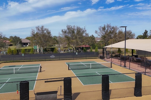 5117 Serata Dr, Bradenton, FL 34211 - view of tennis court featuring community basketball court