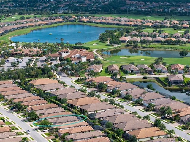 4949 Savona Run, Bradenton, FL 34211 - aerial view of property and surrounding area featuring nearby suburban area and a golf club